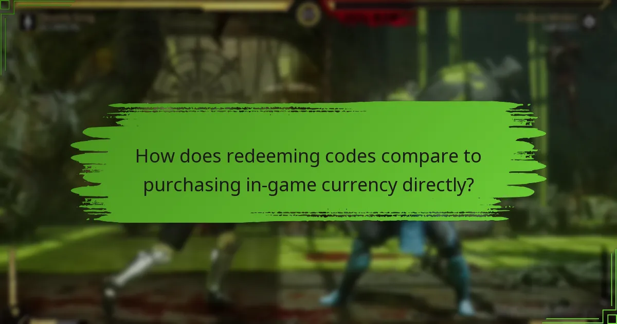 How does redeeming codes compare to purchasing in-game currency directly?