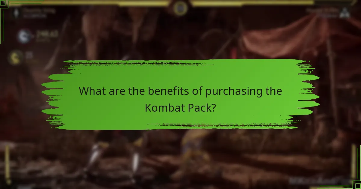 What are the benefits of purchasing the Kombat Pack?